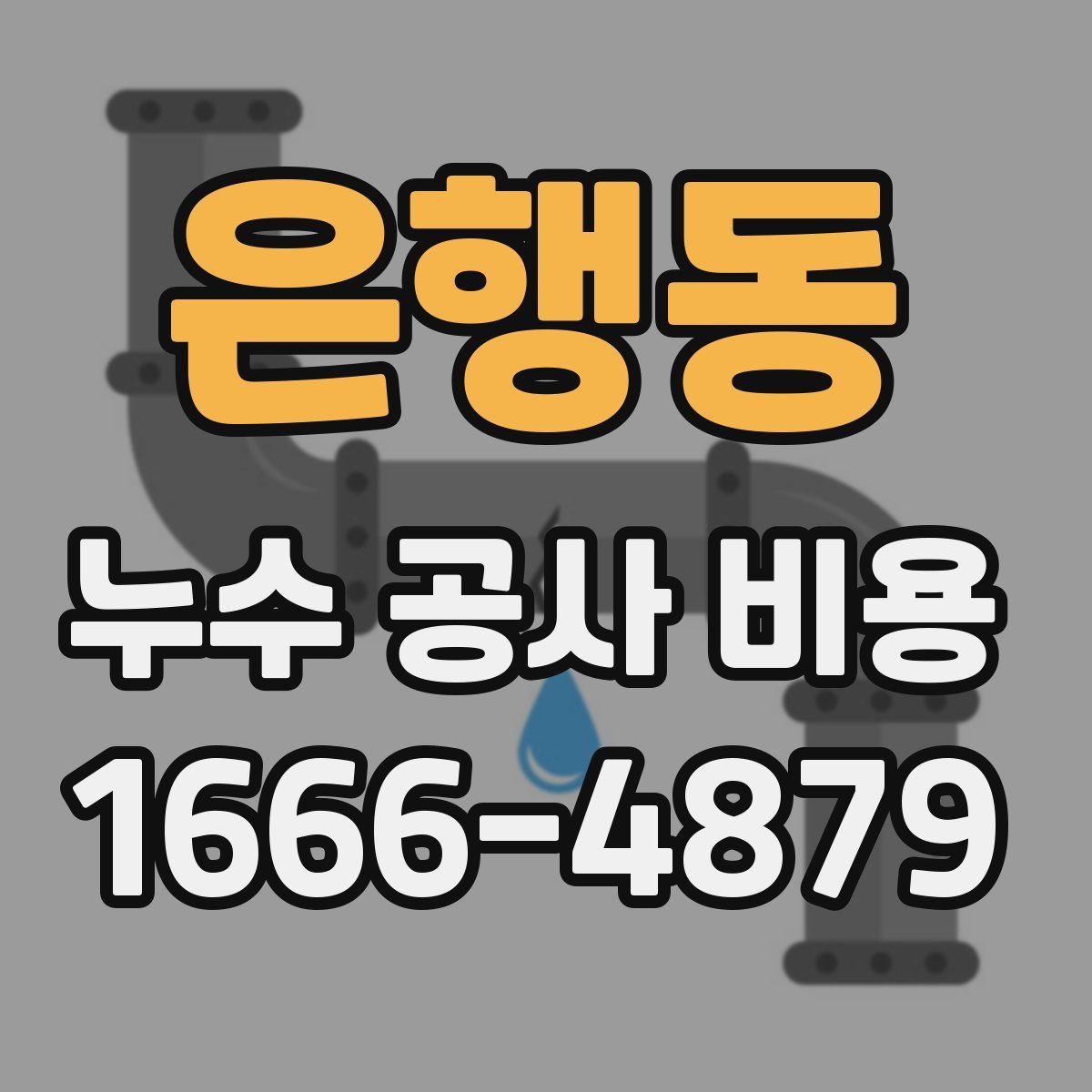 은행동 누수 공사 비용