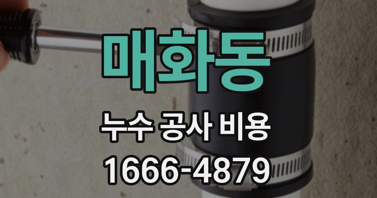매화동 누수 공사 비용