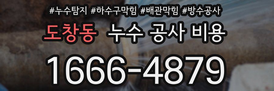 도창동 누수 공사 비용