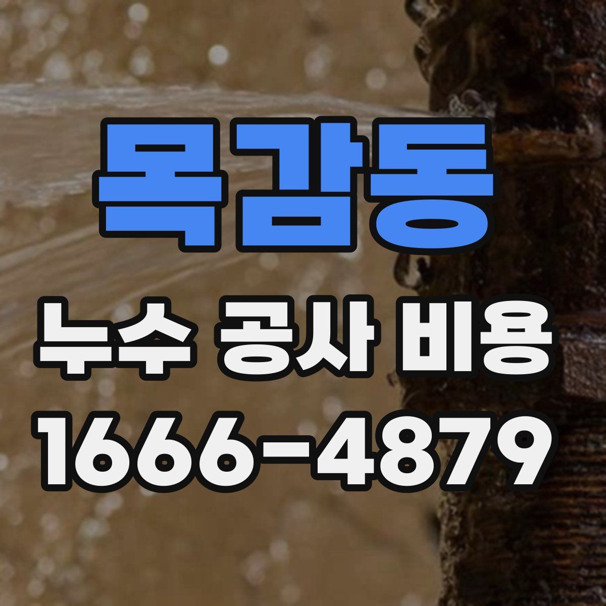 목감동 누수 공사 비용