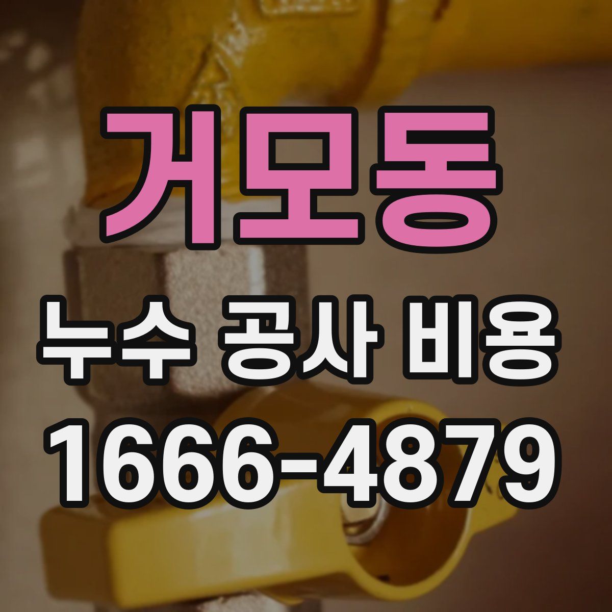거모동 누수 공사 비용