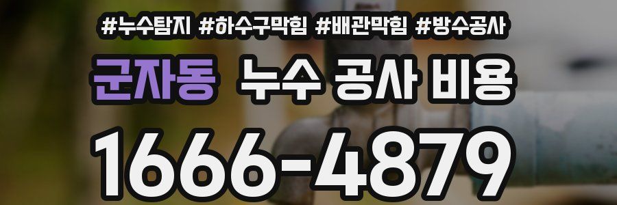 군자동 누수 공사 비용