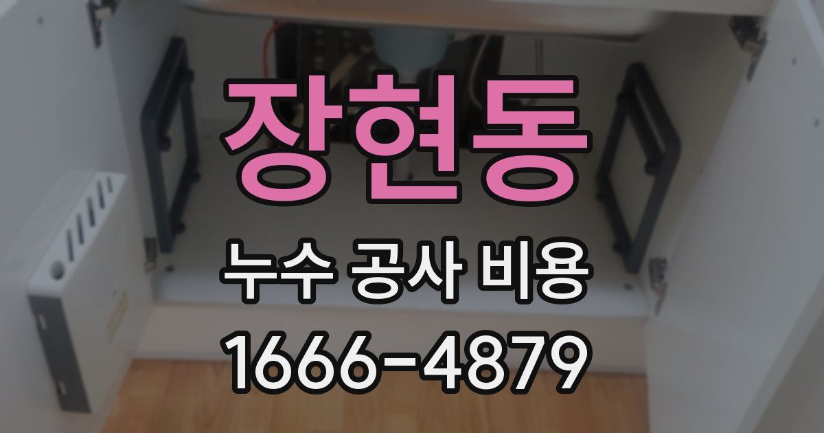 장현동 누수 공사 비용