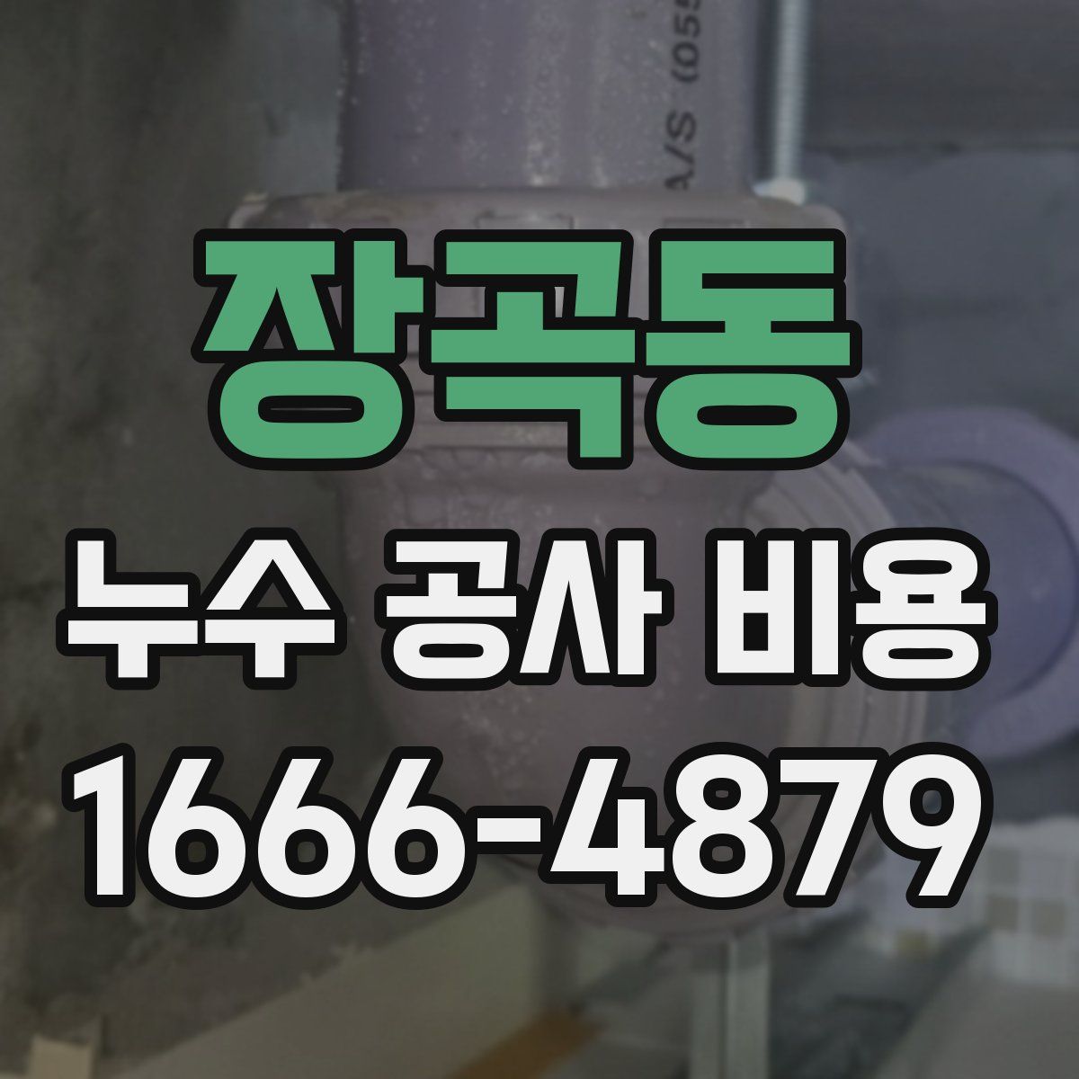 장곡동 누수 공사 비용