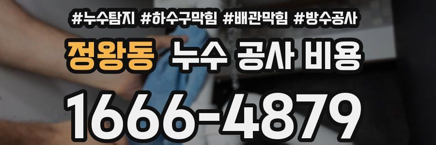 정왕동 누수 공사 비용