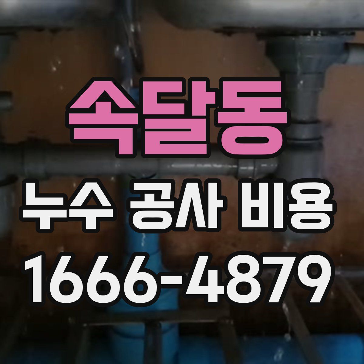 속달동 누수 공사 비용