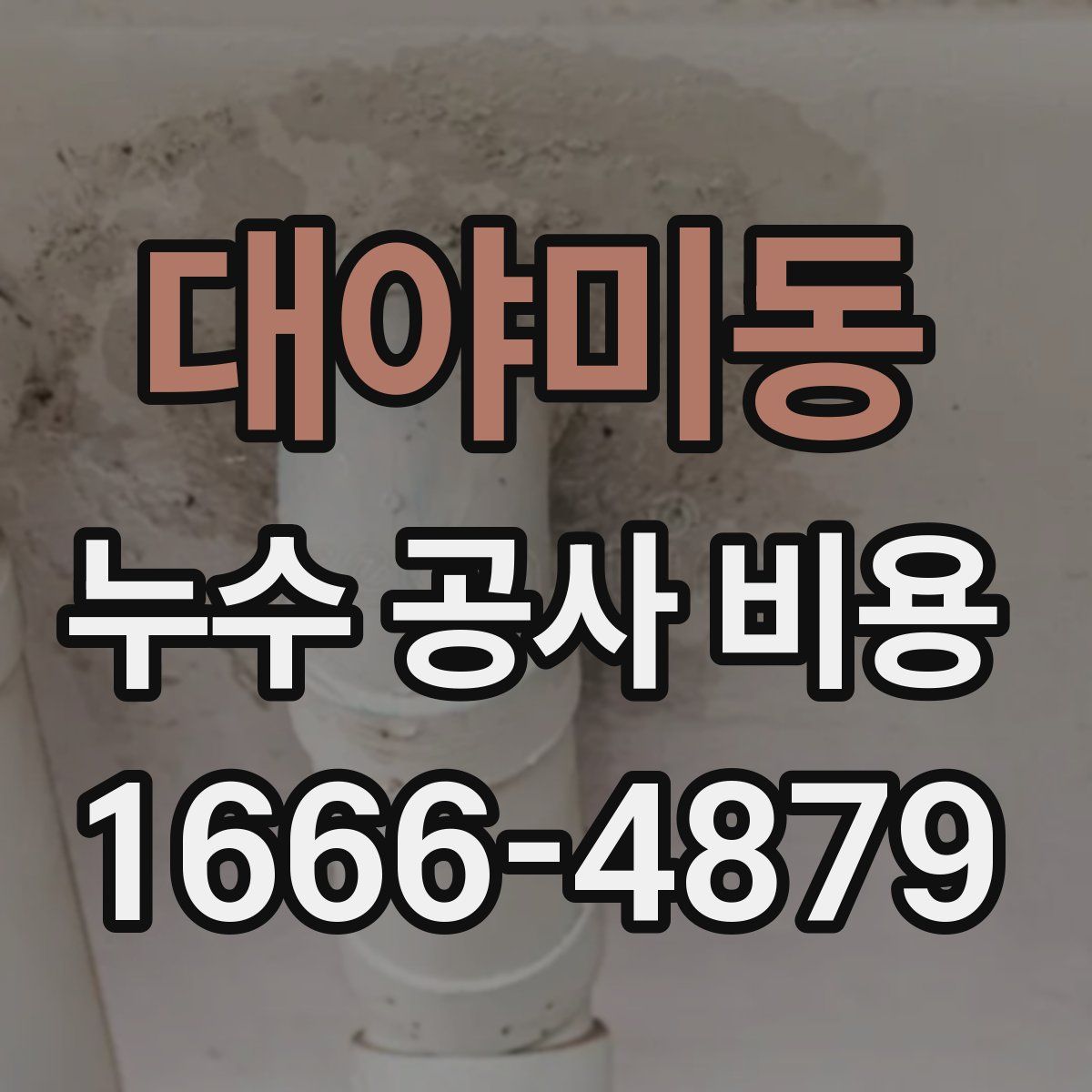대야미동 누수 공사 비용