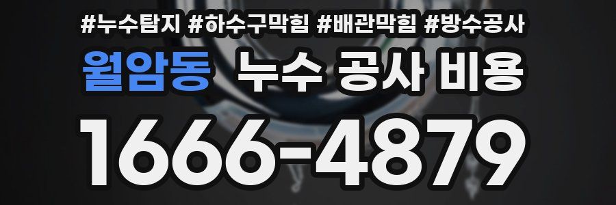 월암동 누수 공사 비용