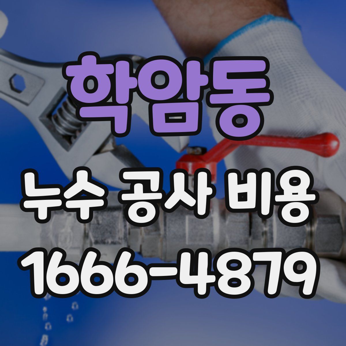 학암동 누수 공사 비용