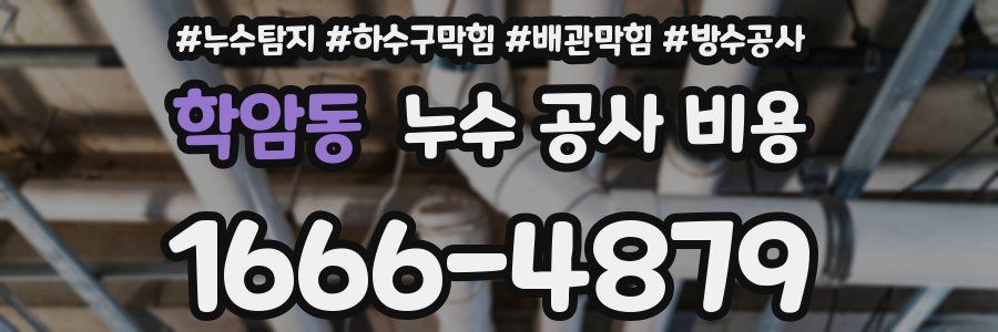 학암동 누수 공사 비용