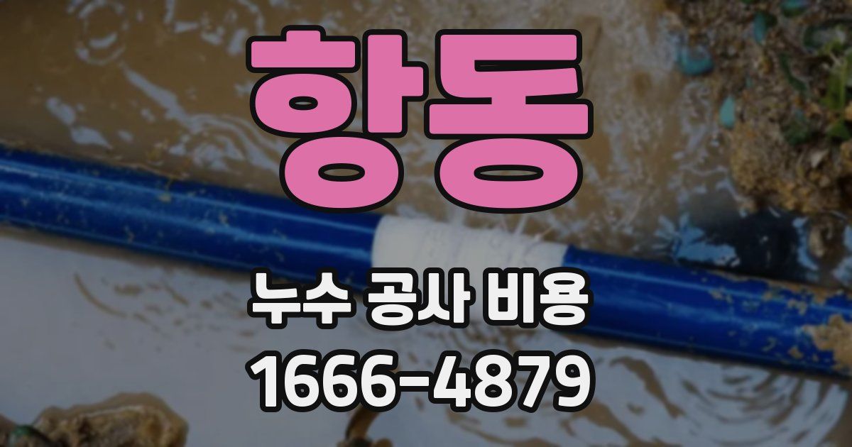 항동 누수 공사 비용