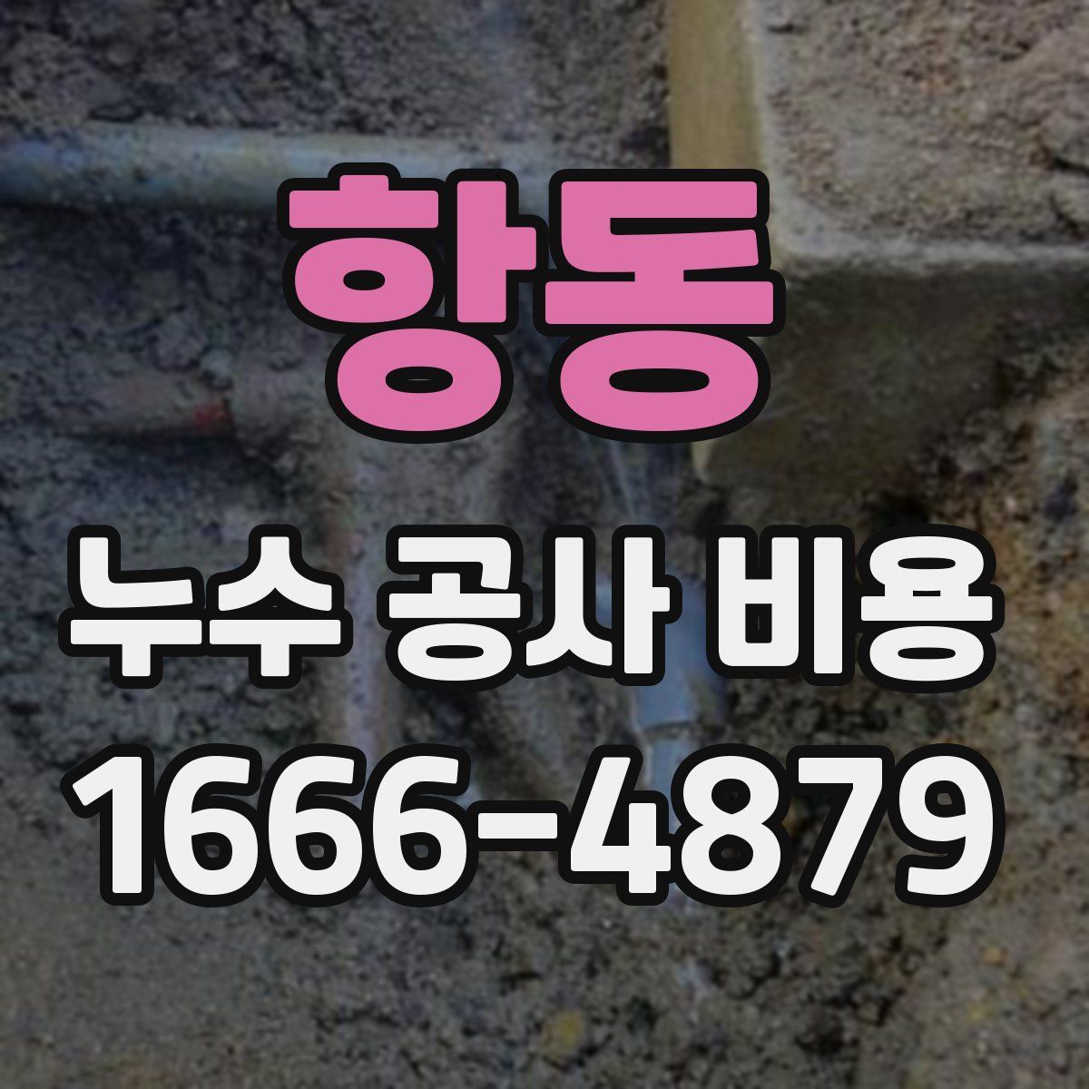 항동 누수 공사 비용