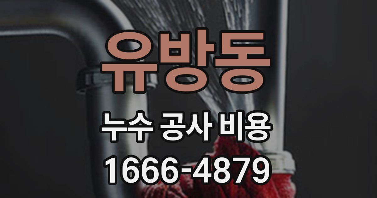 유방동 누수 공사 비용