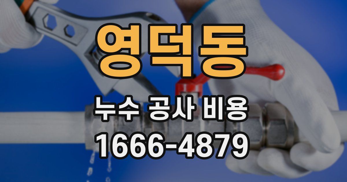 영덕동 누수 공사 비용