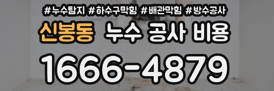 신봉동 누수 공사 비용