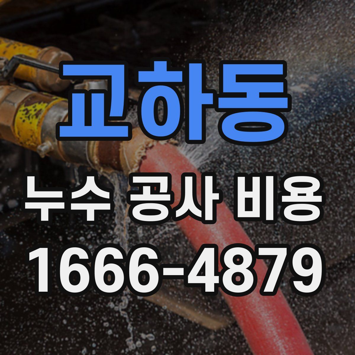 교하동 누수 공사 비용