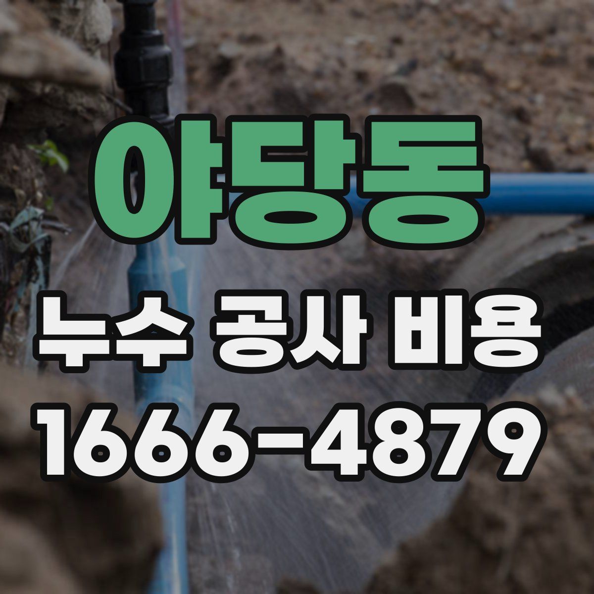 야당동 누수 공사 비용