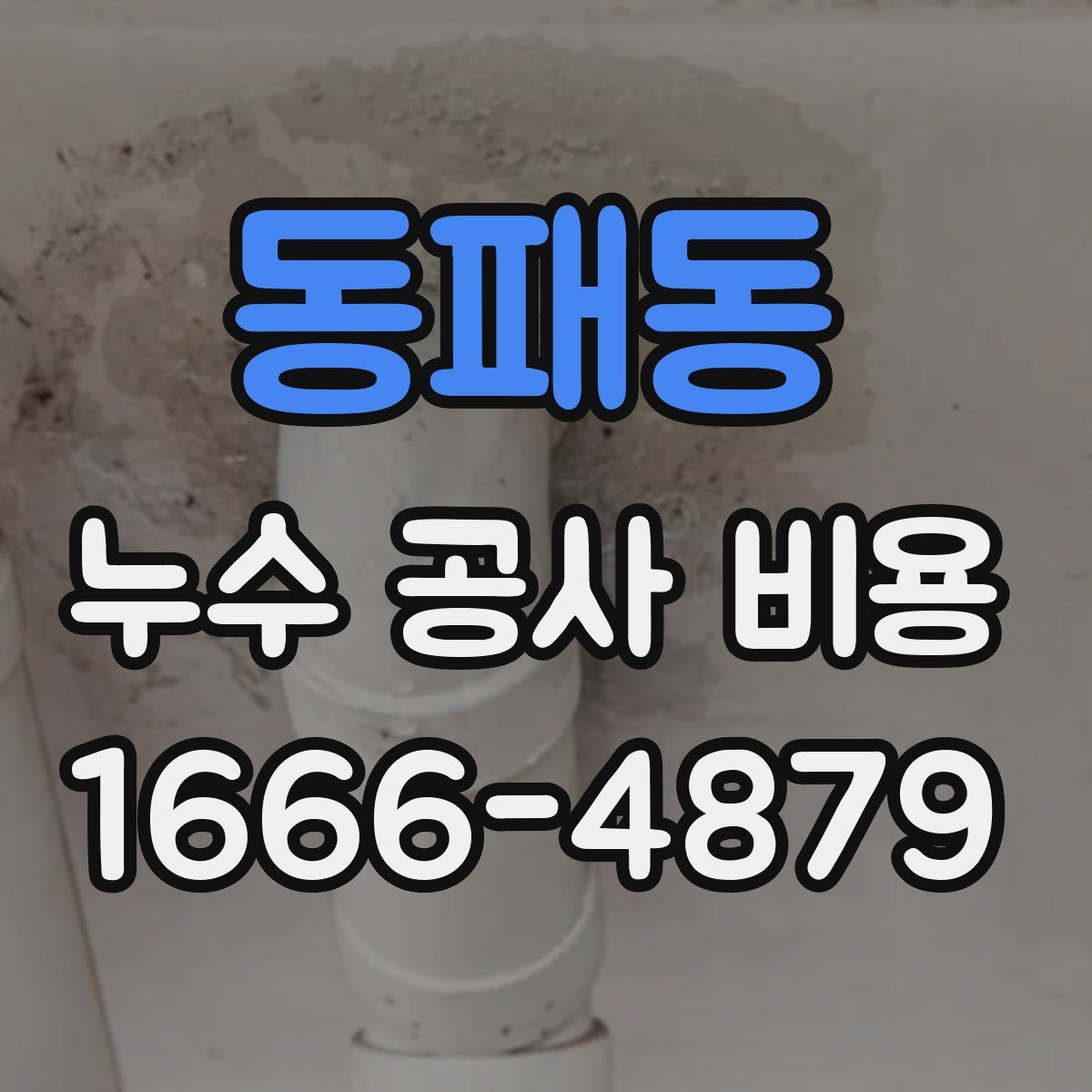 동패동 누수 공사 비용
