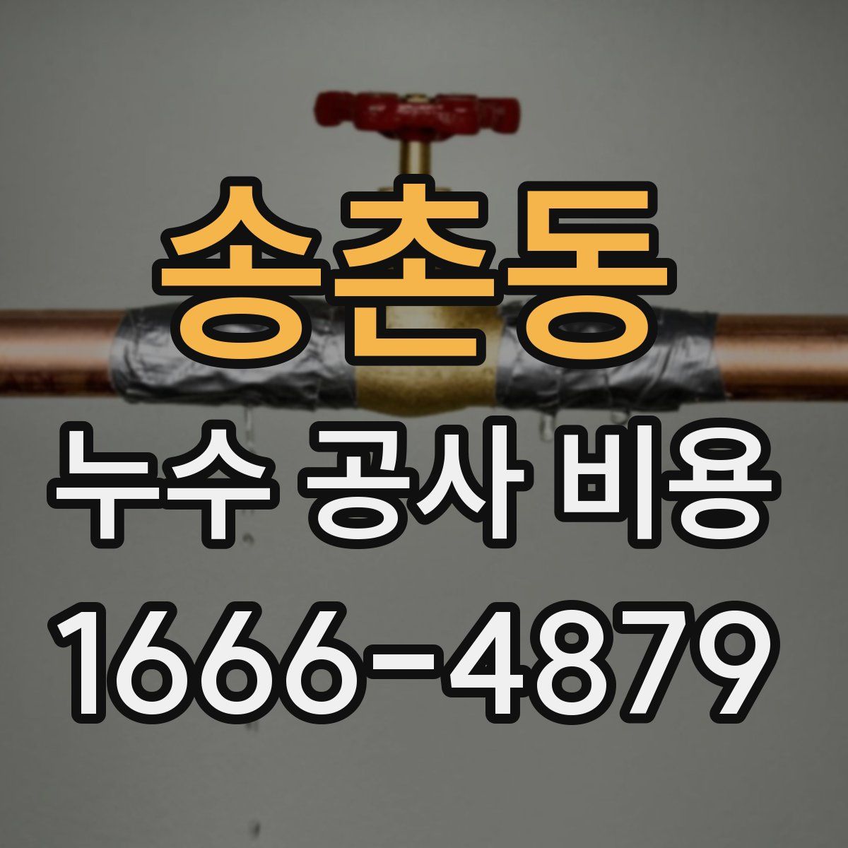 송촌동 누수 공사 비용
