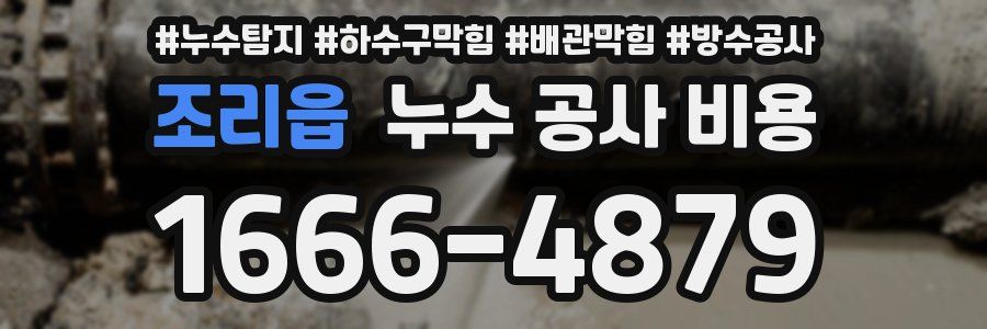 조리읍 누수 공사 비용