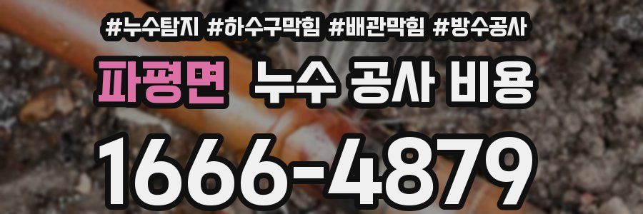 파평면 누수 공사 비용