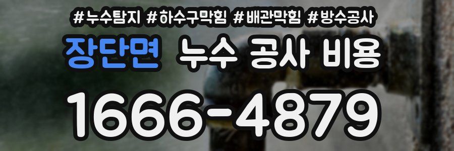 장단면 누수 공사 비용