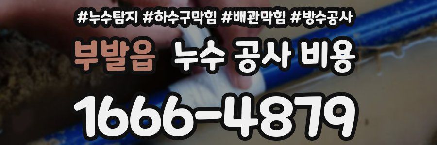 부발읍 누수 공사 비용