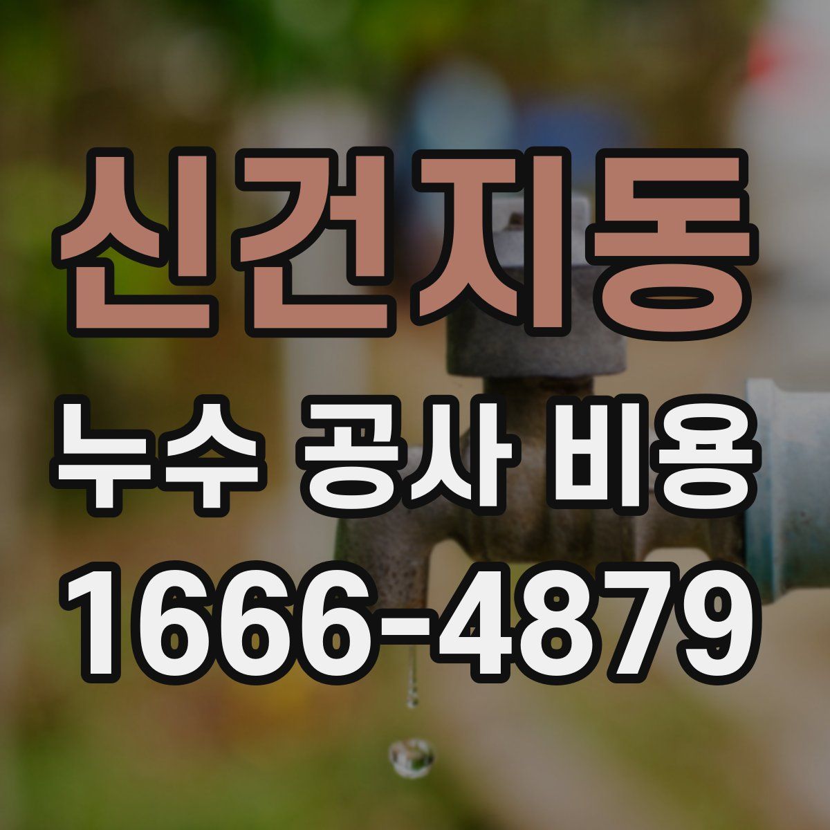 신건지동 누수 공사 비용
