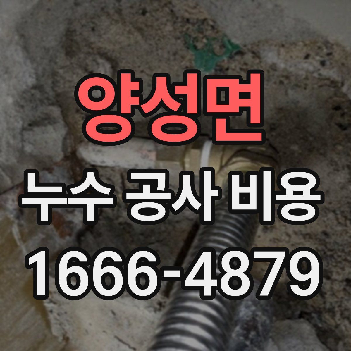 양성면 누수 공사 비용