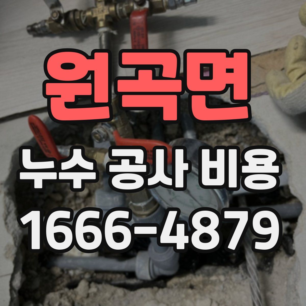 원곡면 누수 공사 비용