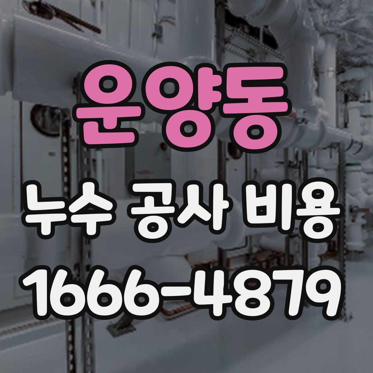 운양동 누수 공사 비용