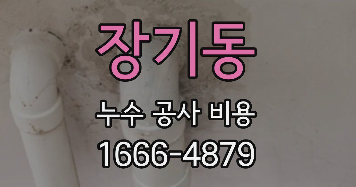 장기동 누수 공사 비용