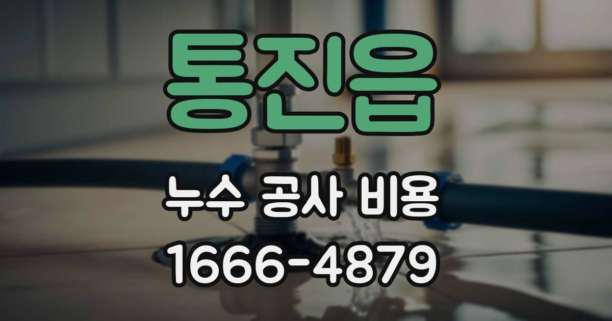 통진읍 누수 공사 비용
