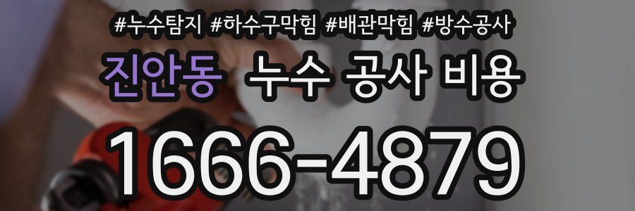 진안동 누수 공사 비용