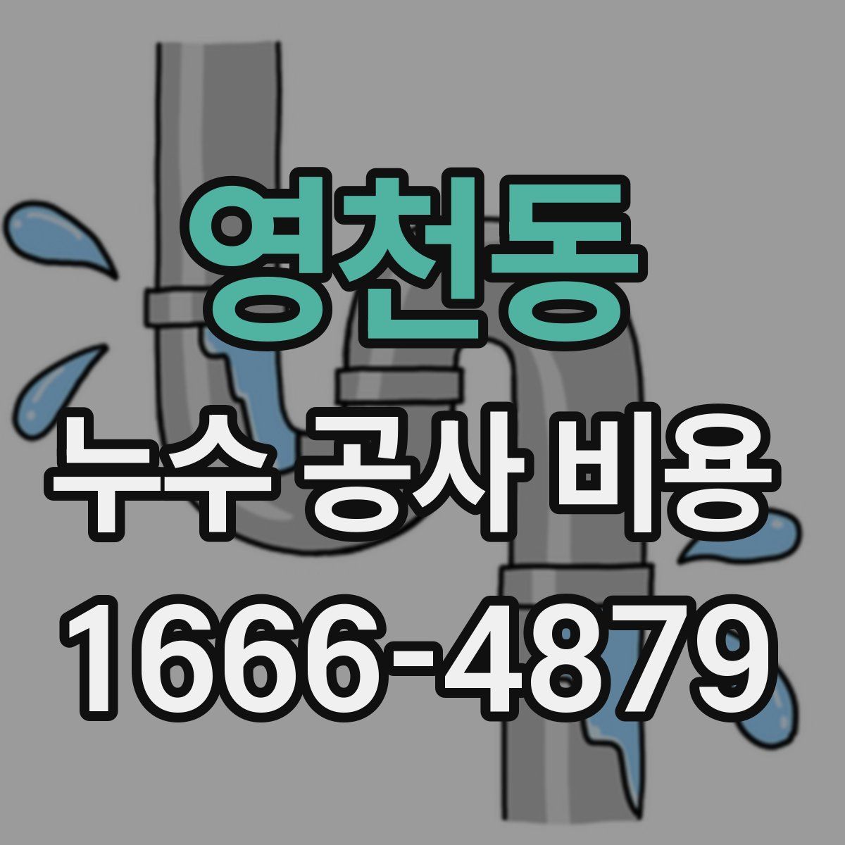 영천동 누수 공사 비용
