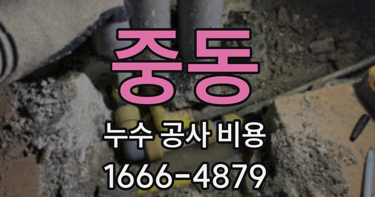 중동 누수 공사 비용