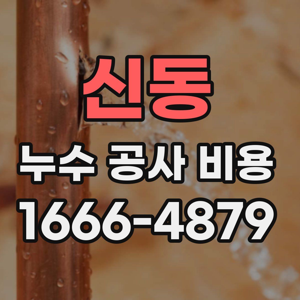 신동 누수 공사 비용