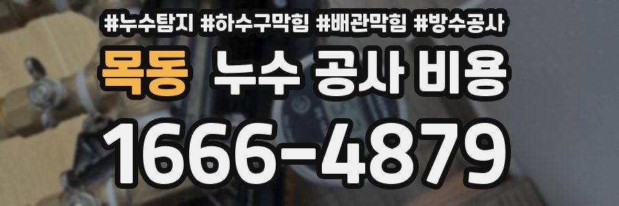 목동 누수 공사 비용