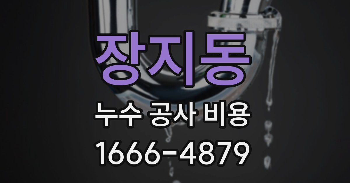 장지동 누수 공사 비용