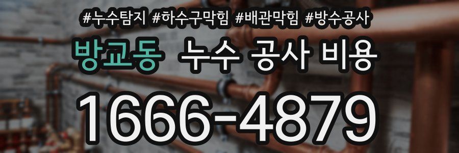 방교동 누수 공사 비용