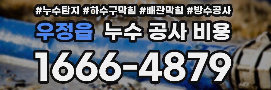우정읍 누수 공사 비용