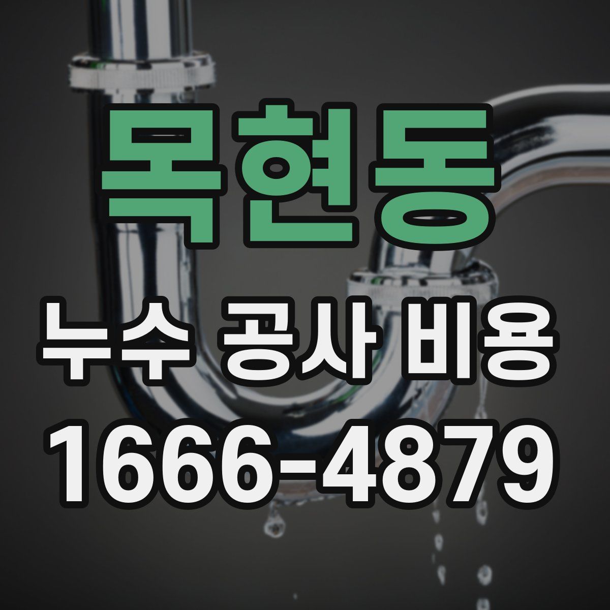 목현동 누수 공사 비용