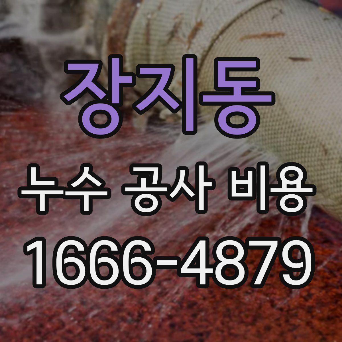 장지동 누수 공사 비용