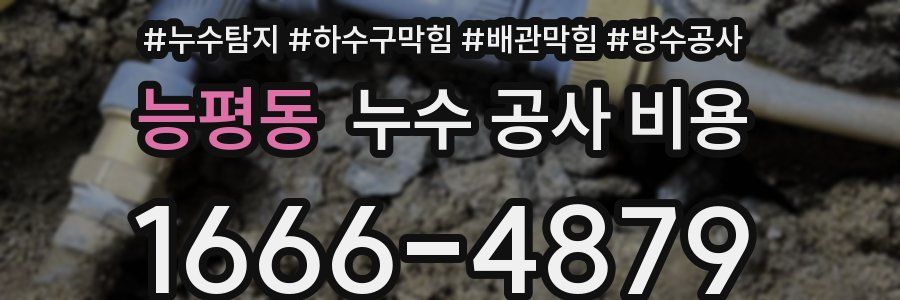 능평동 누수 공사 비용