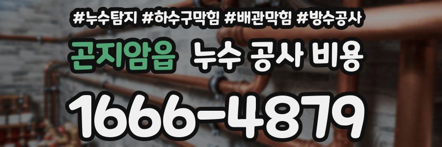곤지암읍 누수 공사 비용