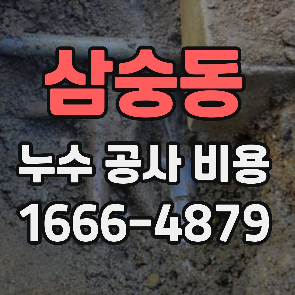 삼숭동 누수 공사 비용