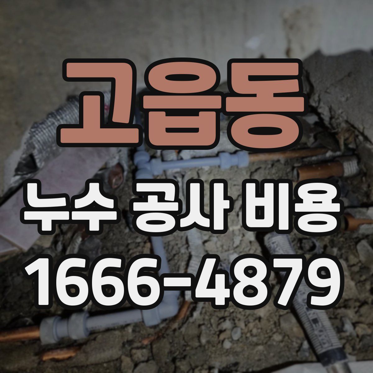 고읍동 누수 공사 비용