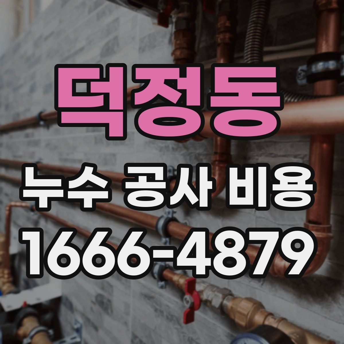 덕정동 누수 공사 비용