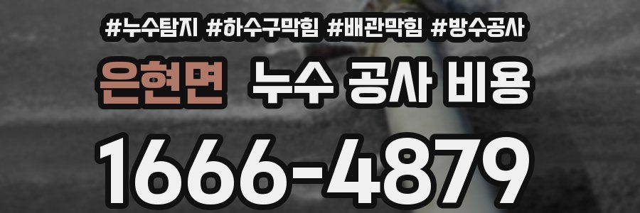 은현면 누수 공사 비용