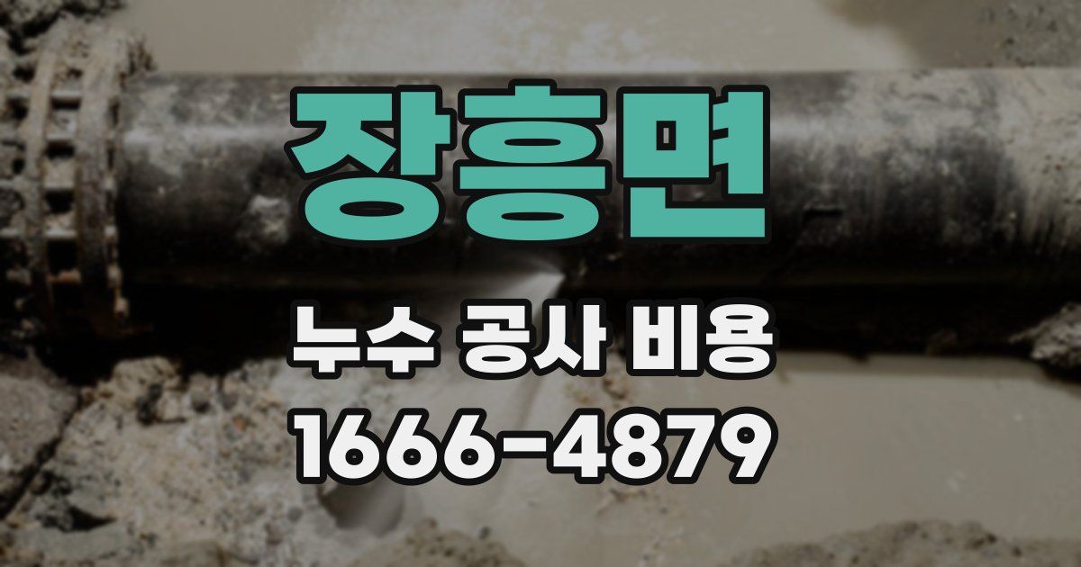 장흥면 누수 공사 비용